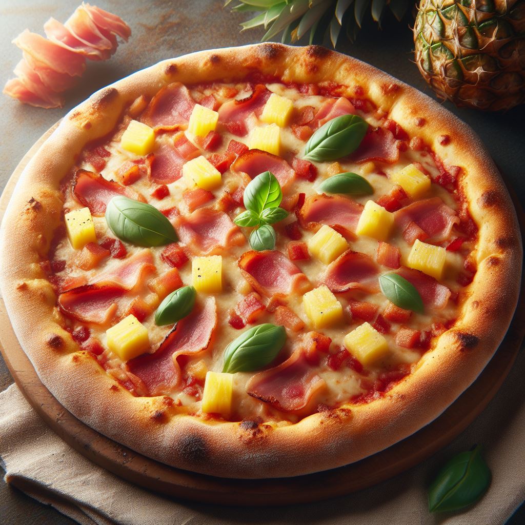 Ham and Pineapple Pizza